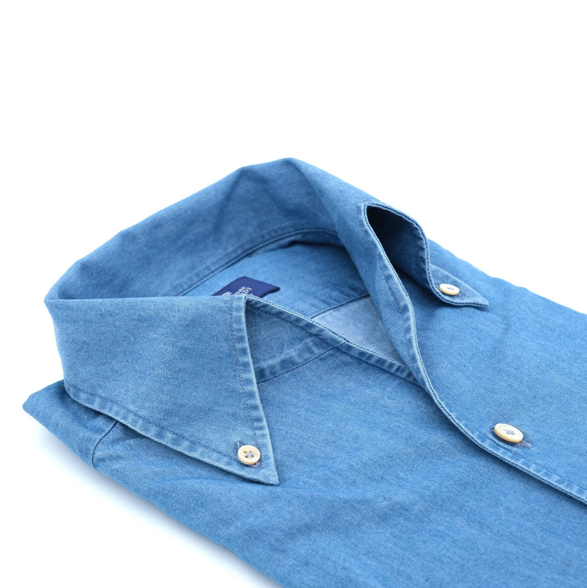 Washed denim casual shirt ALESSANDRO GHERARDI – Sartorial Corner