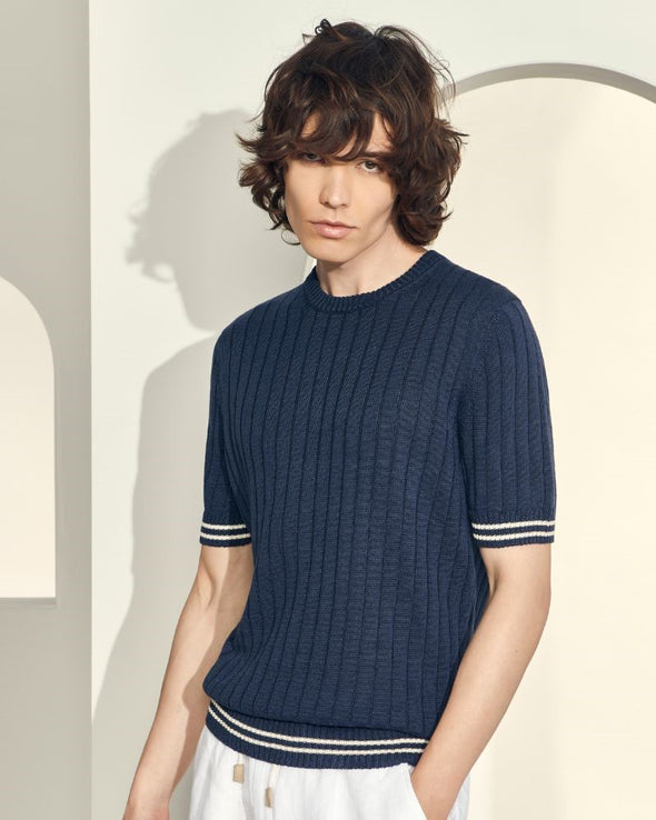 Pearl grey t-shirt GRAN SASSO for Sartorial Corner