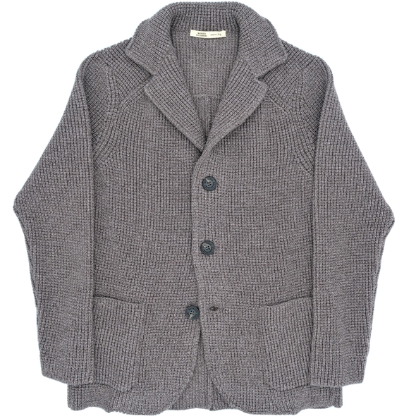 Chestnut knitted jacket MAURIZIO  BALDASSARI
