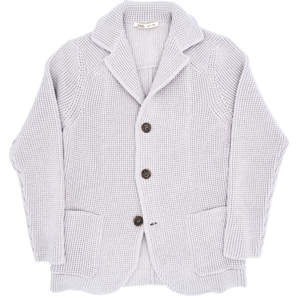 Light grey knitted jacket MAURIZIO BALDASSARI