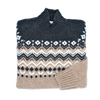 Jacquard patterns funnel collar GRAN SASSO for Sartorial Corner