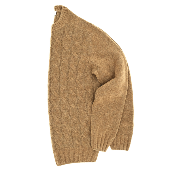 Hazelnut round neck sweater GRAN SASSO for Sartorial Corner