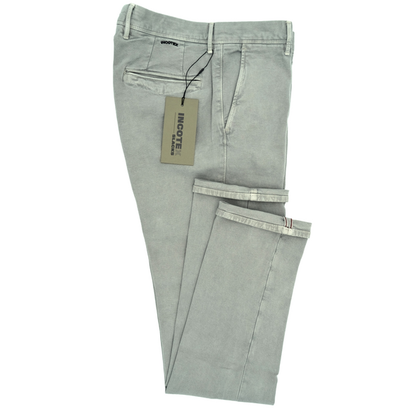 kaki grey chino INCOTEX 40582/909