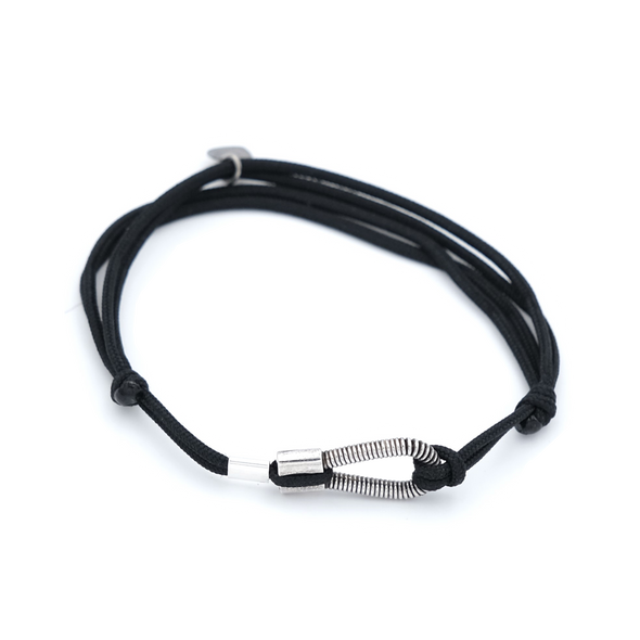 Cord bracelet SING A SONG just me / black