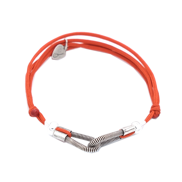 Cord bracelet SING A SONG you and me / orange
