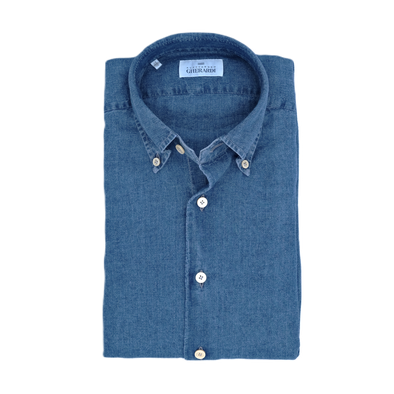 Button-down denim casual shirt ALESSANDRO GHERARDI