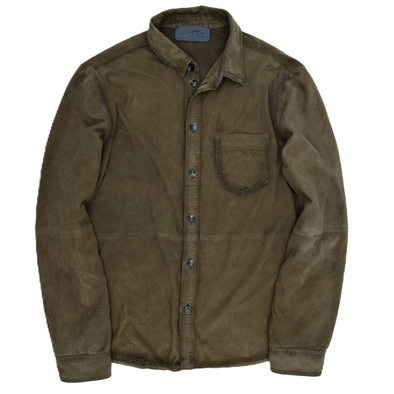 Burned moka "overshirt" sport jacket THE JACK LEATHERS