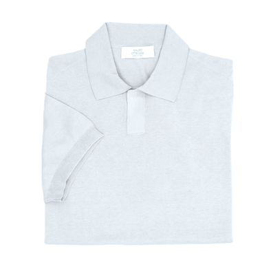Pearl grey polo MAURO OTTAVIANI