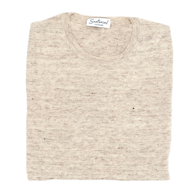Mottled light beige t-shirt GRAN SASSO for Sartorial Corner