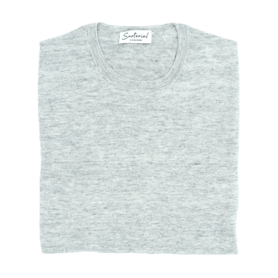 Mottled light grey t-shirt GRAN SASSO for Sartorial Corner