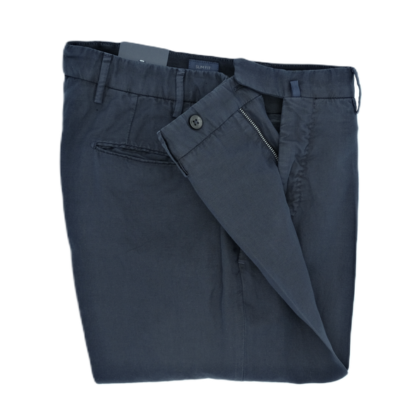 Navy blue chino INCOTEX 91898/821