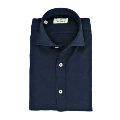 Navy blue casual polo shirt ALESSANDRO GHERARDI