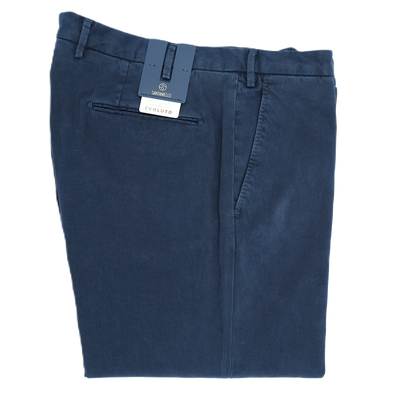 Navy blue "Evoluto" chino SANTANIELLO DSE1229/78