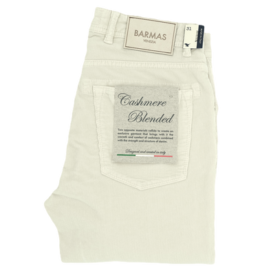 Off white "cashmere blended" chino BARMAS B415/T22/110