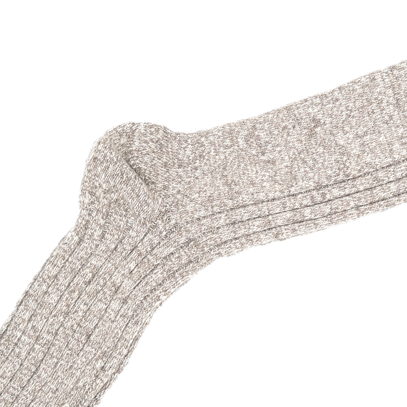 Mottled light brown mid-calf socks SOZZI MILANO