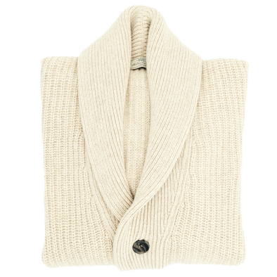 Sand shawl collar cardigan AB KOST