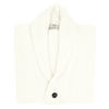 Off white shawl collar cardigan AB KOST