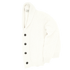 Off white shawl collar cardigan AB KOST