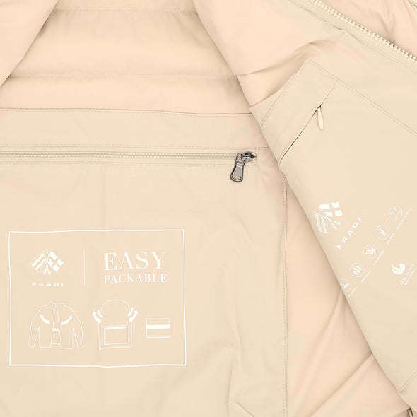 Cream "easy packable" bodywarmer FRADI
