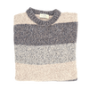 Mottled "tricolour" stripes sweater AB KOST