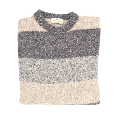 Mottled "tricolour" stripes sweater AB KOST