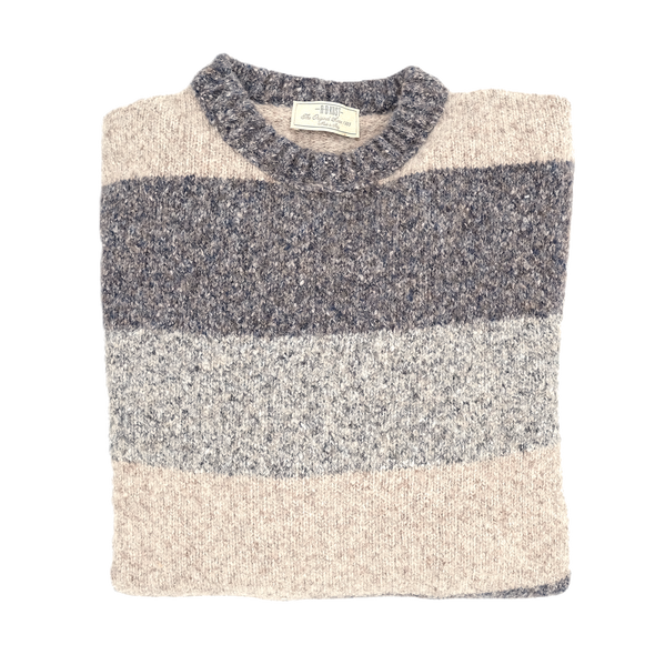 Mottled "tricolour" stripes sweater AB KOST