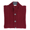 Burgundy "twists" cardigan AB KOST