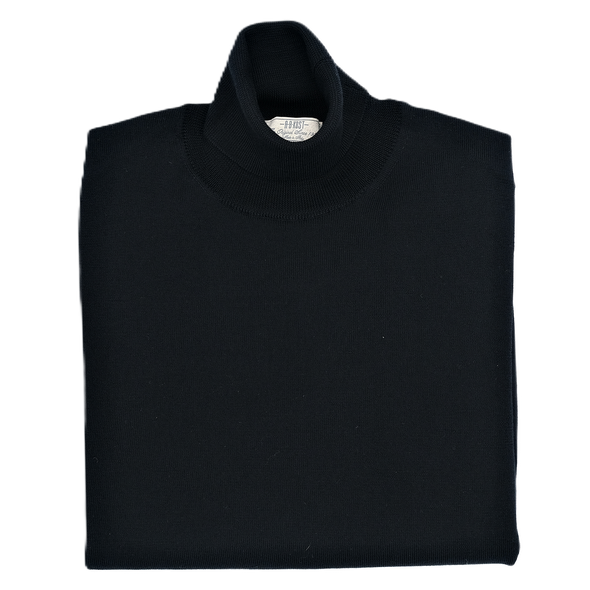 Black "extrafine merino" turtle neck sweater AB KOST
