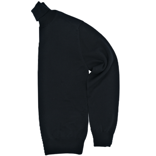 Black "extrafine merino" turtle neck sweater AB KOST