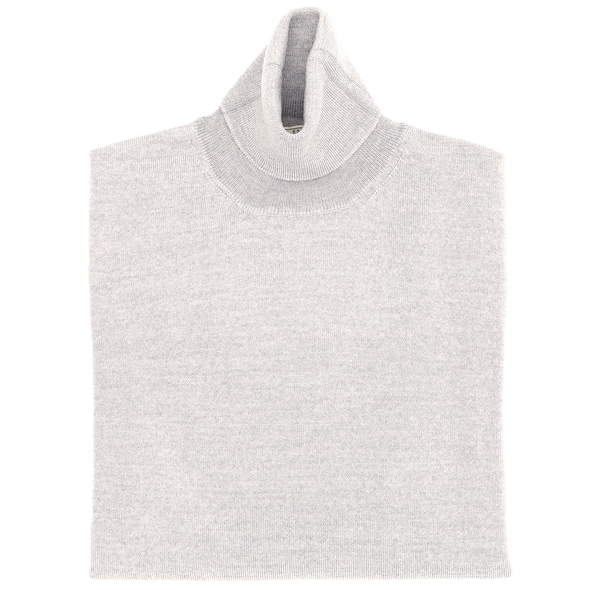 Light grey "extrafine merino" turtle neck sweater AB KOST