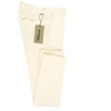 Off white "moleskin" chino INCOTEX 40686/033
