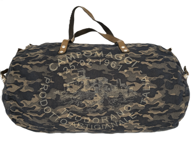 Camouflage canvas "Ermes" fabric travelbag CAMPOMAGGI