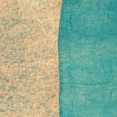 Turquoise and beige scarf CLAUDIO CUTULI