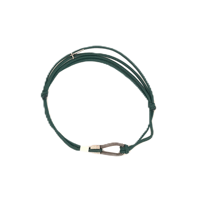 Cord bracelet SING A SONG just me / fir green