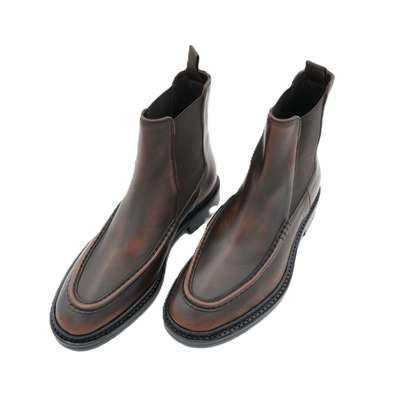 Chocolate brown " clint " cheslea boots CALO