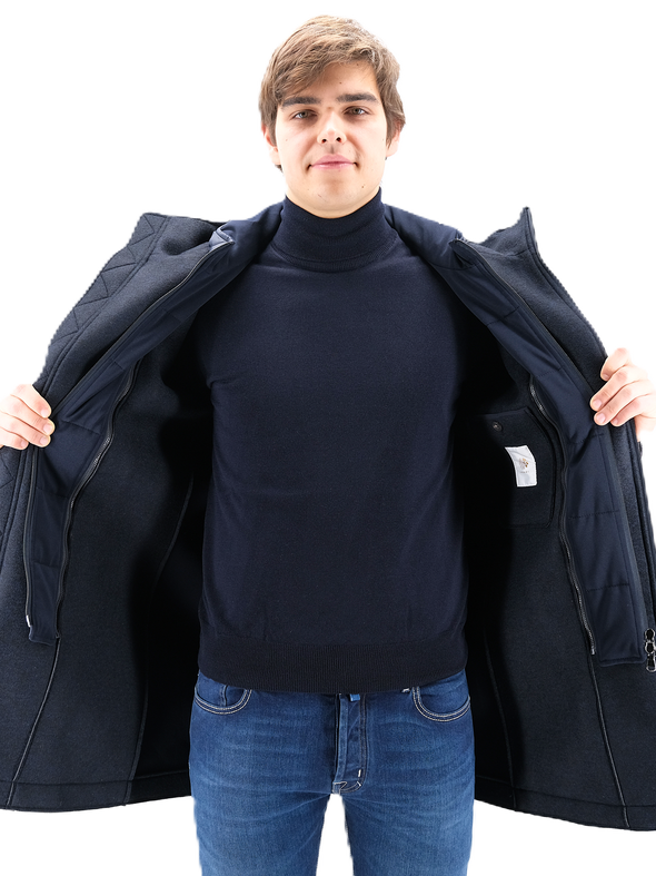 Navy blue duffle Coat FRADI