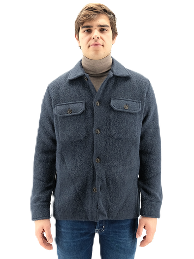 Petrol blue "overshirt" sport jacket SUNHOUSE