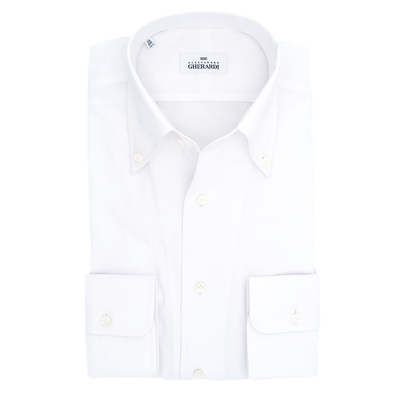 White button-down collar classic shirt ALESSANDRO GHERARDI