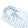 Button-down white and sky blue stripes casual shirt ALESSANDRO GHERARDI