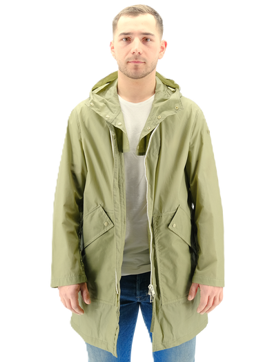 Green "Packable" raincoat DUNO