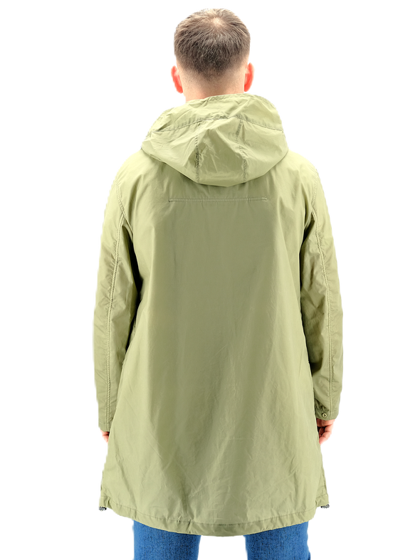 Green "Packable" raincoat DUNO