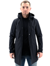 Dark blue "Hooded storm" raincoat DUNO