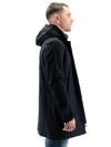 Dark blue "Hooded storm" raincoat DUNO