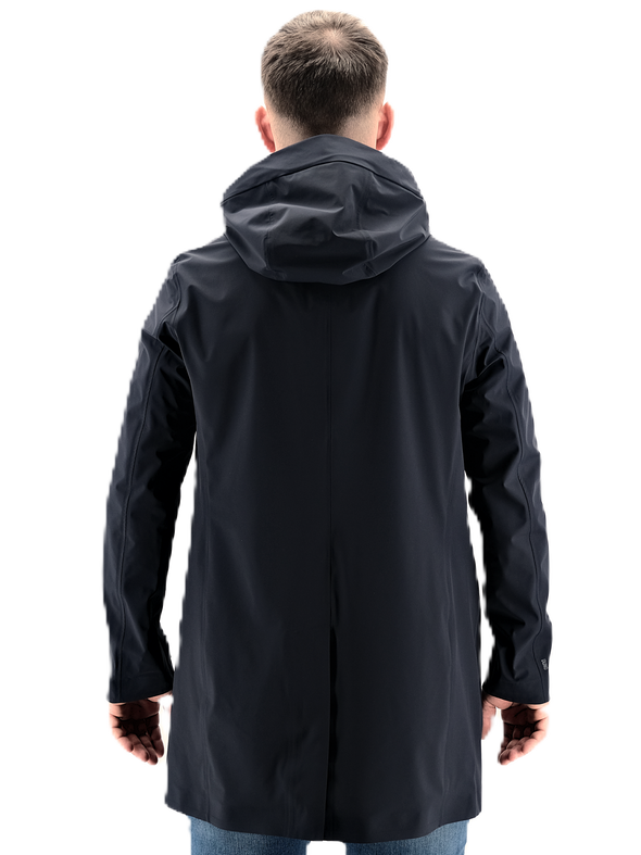 Dark blue "Hooded storm" raincoat DUNO