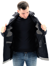 Dark blue "Hooded storm" raincoat DUNO