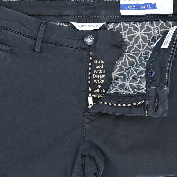Navy blue chino "bobby" JACOB COHEN S4134/Y99