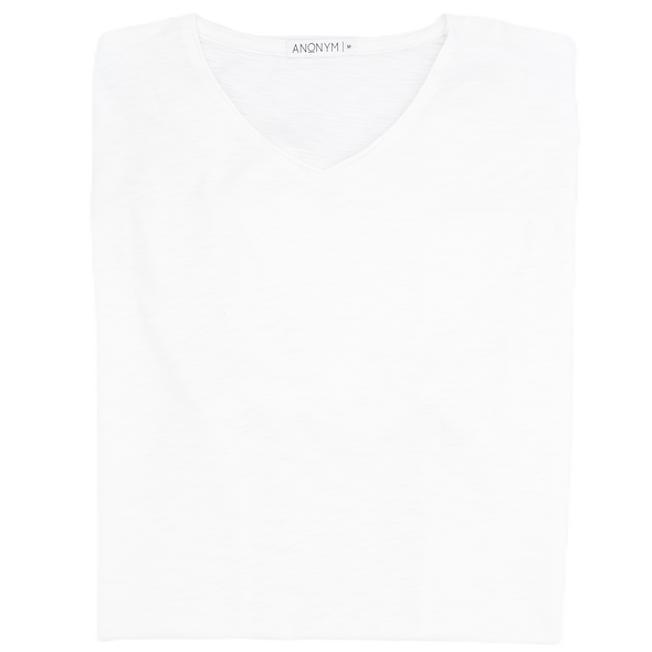 White flamme "Milo" casual t-shirt ANONYM