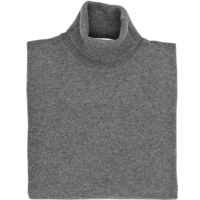 Dark grey turtle neck sweater UMBERTO VALLATI