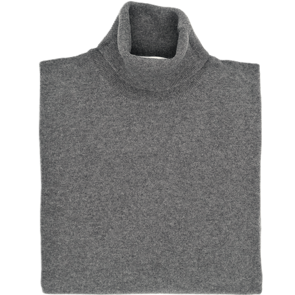 Dark grey turtle neck sweater UMBERTO VALLATI