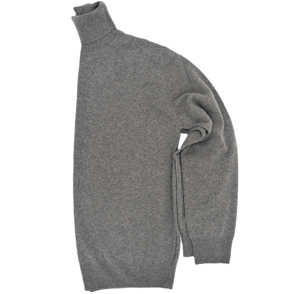 Dark grey turtle neck sweater UMBERTO VALLATI